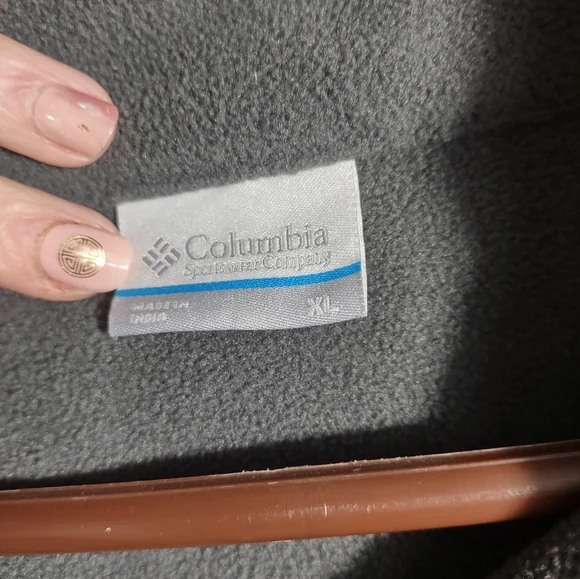 Men's gray Columbia fleece jacket size xl - Picture 4 of 8